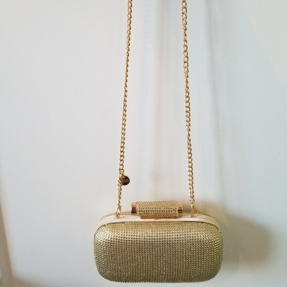 Badgley Mischka Gold Clutch - Picture 2 of 6